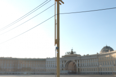 3D Render of proposed equipment installation including all conduit and coax / cables.