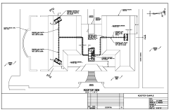 Rooftop Plan of proposed Equipment Platform and Antennas.